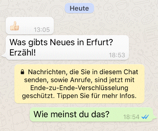 WhatsApp! verschlüsselt